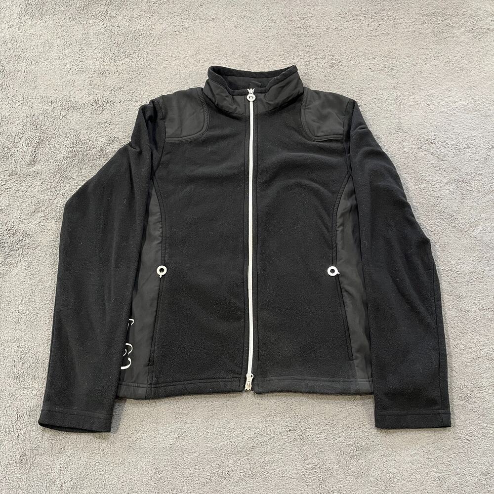 North End Black Lightweight Fleece Full Zip Outdoor Jacket Women’s Size Large